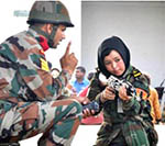 Afghan Women Cadets  under Training in India